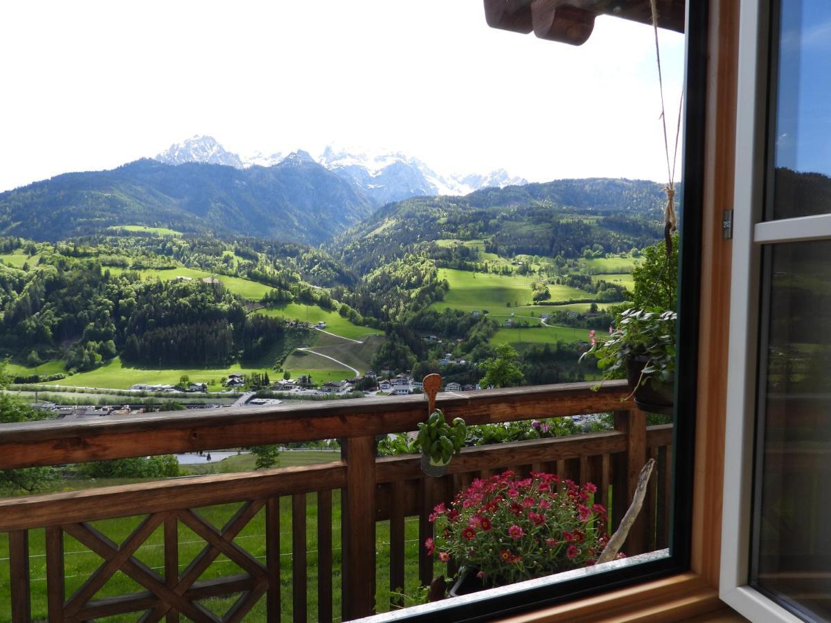 Ferienwohnung Bio-Bauernhof Einberghof Pfarrwerfen Exterior foto
